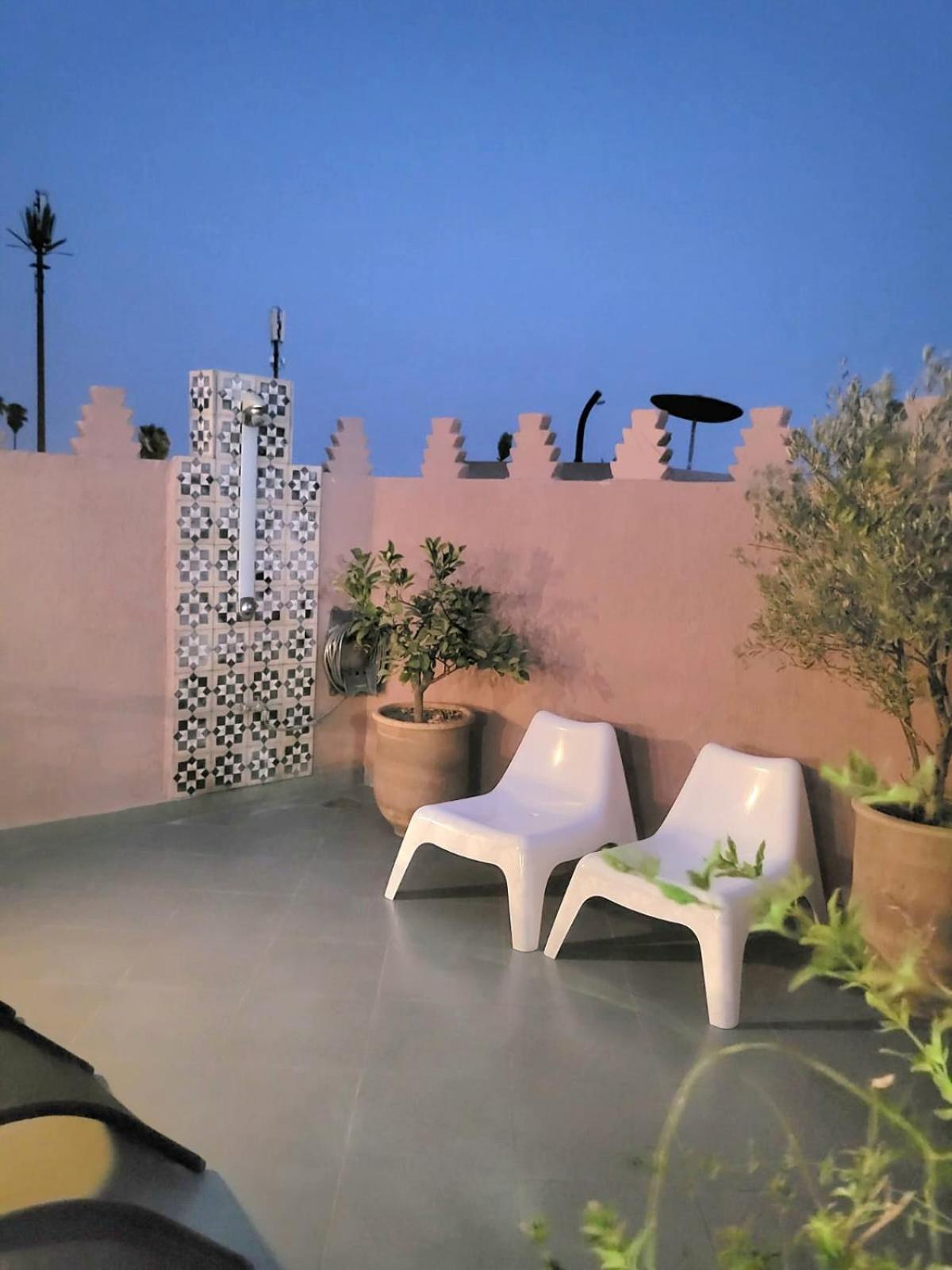 Riad Melilo Avec Piscine Chauffee Marrakesh Eksteriør billede
