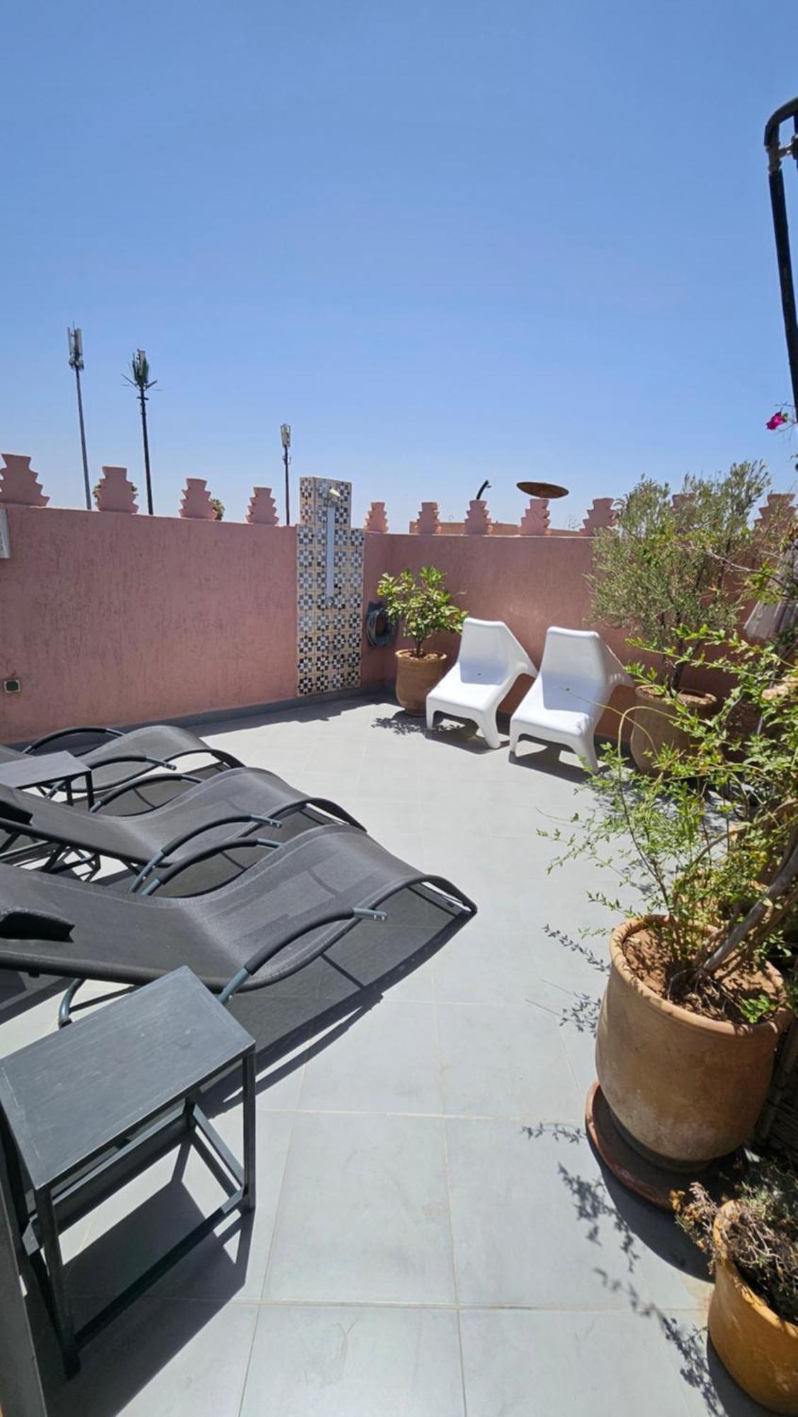 Riad Melilo Avec Piscine Chauffee Marrakesh Eksteriør billede