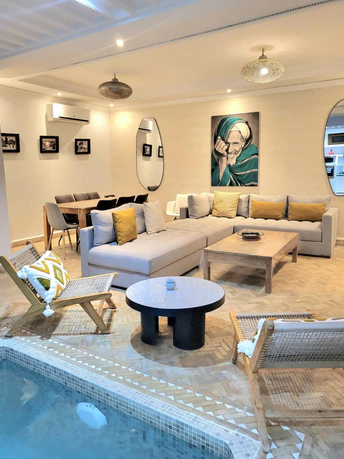 Riad Melilo Avec Piscine Chauffee Marrakesh Eksteriør billede