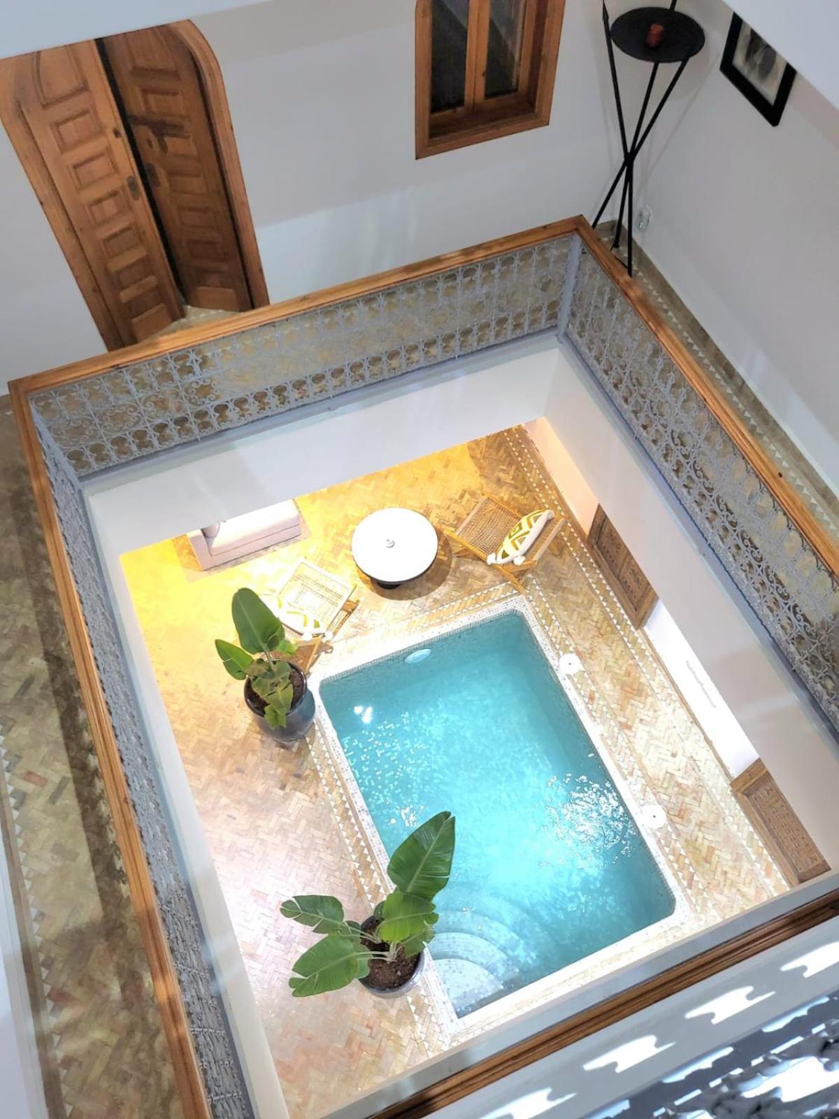 Riad Melilo Avec Piscine Chauffee Marrakesh Eksteriør billede